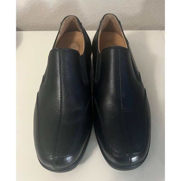 Gravity Defyer | Patrik Black Leather Slip-on Dress Shoes Sz 8 TB825L - Picture 2 of 7